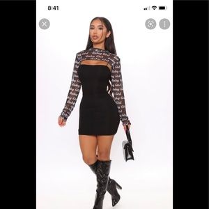 Baby Girl Fashion Nova Half Shirt 🖤